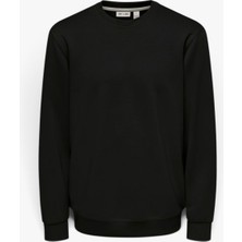 Only & Sons Onsluca Lıfe Reg Ls Crew Sweat Erkek Siyah Sweatshirt - 22035201
