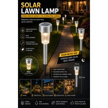 Gaman Güneş Enerjili Solar Sokak Bahçe ve Yol Aydınlatma Lambası 10LU Saplamalı Gün Işığı