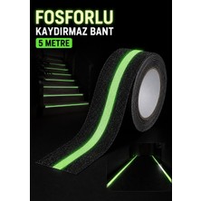 Gaman Gece Parlayan 5 Metre Kaydırmaz Bant Fosforlu Merdiven - Yol - Acil Çıkış - Yürüyüş Şerit Bandı