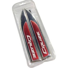 İTHAL Ithal Chevrolet Cruze Metal Çamurluk Krom Vent (Özel Ürün - Takım 2'li - Kırmızı)