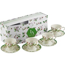 LuckyArt Blassom Bone 4Lu Çay Fincanı Seti 230Cc