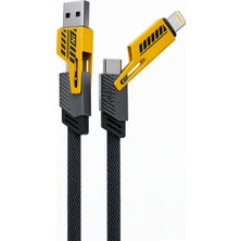 Callysta Hızlı Şarj Data Kablosu Android 65W TYPE-C/27W Iphone Kopmaz Şarj Kablosu Typec USB Iphone Çevirici