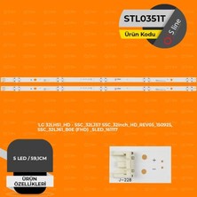 TCX 32 Inç Lg Uyumlu 59 cm Tv LED Bar Seti
