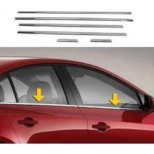 İTHAL Ithal Chevrolet Cruze cam Altı Krom Çıta (6 Parça - Sedan)