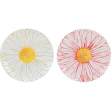 LuckyArt Florısta  Melamın 23Cm 2Lı Tabak Seti