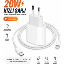 Callysta 20W Hızlı Şarj Adaptörü + Lightning Kablo Seti – Güvenli &amp; Hızlı Şarj