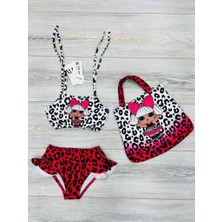 Neat Kids Kız Çocuk Lol 3 Parça Çantalı Bikini Takımı