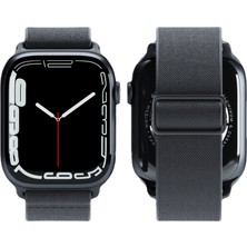 Wonew Apple Watch 42 - 44 - 45 - 49 mm Coton Apple Watch Kayışı – Siyah