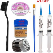 MHM Mechanic Krem Lehim 183°C 42GR Havya Uc Temizleyici Flux Lehim Toplama CP-2015 Lehim Emme Teli 2fırça SETI04