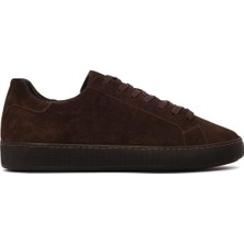 Derimod Erkek Kahverengi Bağcıklı Süet Deri Sneaker WM710004DS