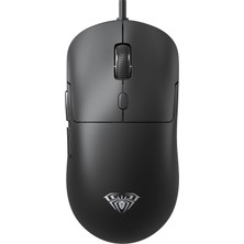 Aula S35 7200 Dpı 6 Kademeli Optik Sensör 13 Rgb Mod Makrolu Hafif Ergonomik Örgülü Kablo Gaming Oyuncu Mouse Siyah