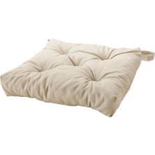 Ikea Malında Ekru 40/35X38X7 cm Sandalye Minderi