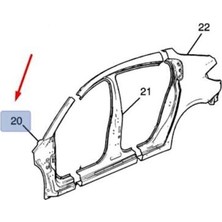 Psa Chevrolet Cruze Sol Ön Direk ve Çamurluk Sacı Panel