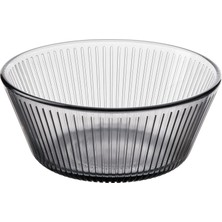 Ikea Havsgadda Şerit Desenigri 12 cm Cam Kase