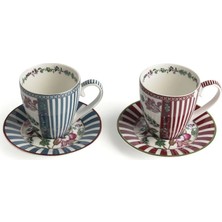 LuckyArt Madelıne Bone 2Lı Çay Fincan Seti