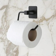 CATEKSSS Tuvalet Kanıtlama Paslanmaz Metal Siyah Banyo Kanada Havlu Tutucu Kendinden Yapışkanlı Aparat 10891