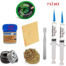 MHM Mechanic Krem Lehim 183°C 42GR Havya Uc Temizleyici Flux Lehim Toplama 2UUL-2015 Lehim Emme Teli Spatula T06