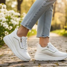 Trender Flet Zenne 207 Beyaz Kadın Sneaker UN03C207