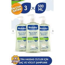 BioBaby Bıobaby Saç ve Vücut Şampuanı 500 ml 3 Al 2 Öde