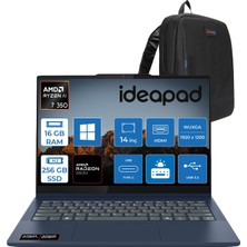Lenovo Ideapad 5 2-In-1 14AKP10 Ryzen Aı 7 350 16GB 256GB SSD Windows 11 Pro Radeon 860M Graphics 14" Wuxga (1920X1200) IPS 300NITS 45% Ntsc 60Hz Dokunmatik Bilgisayar 83KT004STRP01 + Zetta Çanta