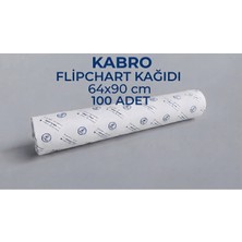 Kabro 64X90 cm Askısız Düz Flipchart Kağıdı 100 'lü | Toplantı, Sunum ve Eğitim Kağıdı