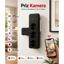 Sıcak Takip 3'lü Termal Akım Korumalı Bebek Bakıcı Priz Güvenlik Kamerası Wi-Fi 1080P Hd 4K  Kamera