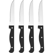 Ikea Snıtta Siyah 22 cm Biftek Bıçağı Seti