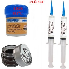 MHM Mechanic Krem Lehim 183°C 42GR Havya Uc Temizleyici Krem ve Flux Lehim Toplama  SETI07