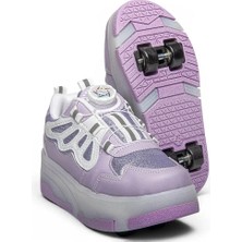 Trender Twingers Filet Patenli 002 Lila Kız Çocuk Sneaker GM04A002