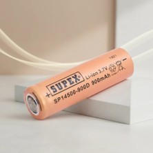 TCX 14500 3,7V 900 Mah Lityum Düz Pil