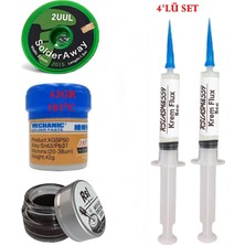 MHM Mechanic Krem Lehim 183°C 42GR Havya Uc Temizleyici Flux Lehim Toplama 2UUL-2015 Lehim Emme Teli SETI01