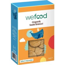 Wefood Organik Kids Sade Bisküvi 50 gr  Yüksek Kalite Doğal Ürün