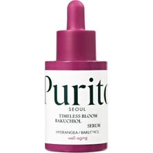 Purito Timeless Bloom Bakuchiol Serum Kırışıklık Karşıtı Dolgunluk Koruyucu Retinol Alternatifi Serum 30ML