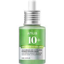 Anua Azelaic Acid 10 Hyaluron Redness Soothing Kuru Ciltler Için Kızarıklık Giderici 7 Çeşit Cica Özlü Serum 30 ml