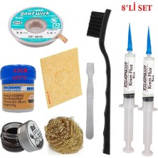MHM Mechanic Krem Lehim 183°C 42GR Havya Uc Temizleyici Flux Lehim Toplama CP-3515 Lehim Emme Teli Spatula STK02