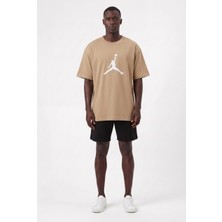 Lixa Günlük Spor Tişört Air Jordan Krem Oversize 142657
