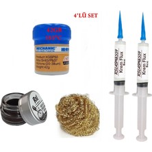 MHM Mechanic Krem Lehim 183°C 42GR Havya Uc Temizleyici Krem ve Teli Flux Lehim Toplama  SETI06