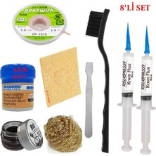MHM Mechanic Krem Lehim 183°C 42GR Havya Uc Temizleyici Flux Lehim Toplama CP-1515 Lehim Emme Teli Spatula STK04
