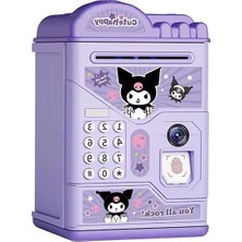 Aesco Şifreli Parmak Izi Korumalı Elektronik Atm Kumbara, Mor