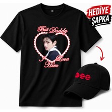 BarsDepo Bts Taehyung Baskılı Tişört, Premıum Kalite Unisex Çocuk / Yetişkin (Şapka Hedıyelı)