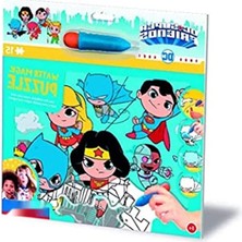 Aesco 15 Parça Su Ile Oynama Puzzle Seti - Dc Süper Arkadaşlar