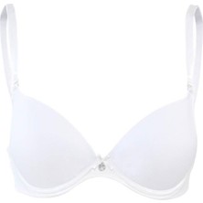 Coton House Blackspade 3005 Bayan Essential Dolgusuz Soft Kap Beyaz Sütyen