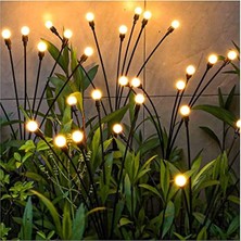 Aesco Güneş Ateşböceği Işıkları, 4'lü Paket 40 LED Solar Bahçe Işıkları, Güneş Enerjili Sallanan Bahçe Lambaları IP65 Su Geçirmez, Dış Mekan Gümrükleme Için Güneş Işıkları Yard Peyzaj Yolu Veranda