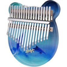 Aesco Kaliteli 17 Tuşlu Okyanus Cam Kalimba Full Set