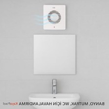 Aesco 120 M³/h Debili 15W Sessiz Havalandırma Fanı - 12 cm