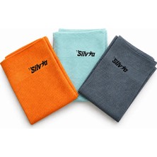 Silvia Mikrofiber Sihirli Temizlik Bezi 40X60 cm - 3'lü Paket - Cam & Mutfak Temizliği - Deterjana Gerek Duyulmaz