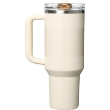 Aesco The Quencher Protour Flip Straw Tumbler 1.18L / 40OZ Unisex Bej Outdoor Suluk 10-12486-099
