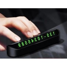 Aesco Ön Cam Parktel Numaratörü, Oto Telefon Numaralık Siyah Renk