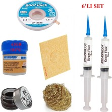 MHM Mechanic Krem Lehim 183°C 42GR Havya Uc Temizleyici Flux Lehim Toplama CP-2515 Lehim Emme Teli  Seti1 TK01