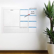 Aesco Manyetik Duvar Takvimi, Haftalık Planlayıcı 56 cm x 70 cm